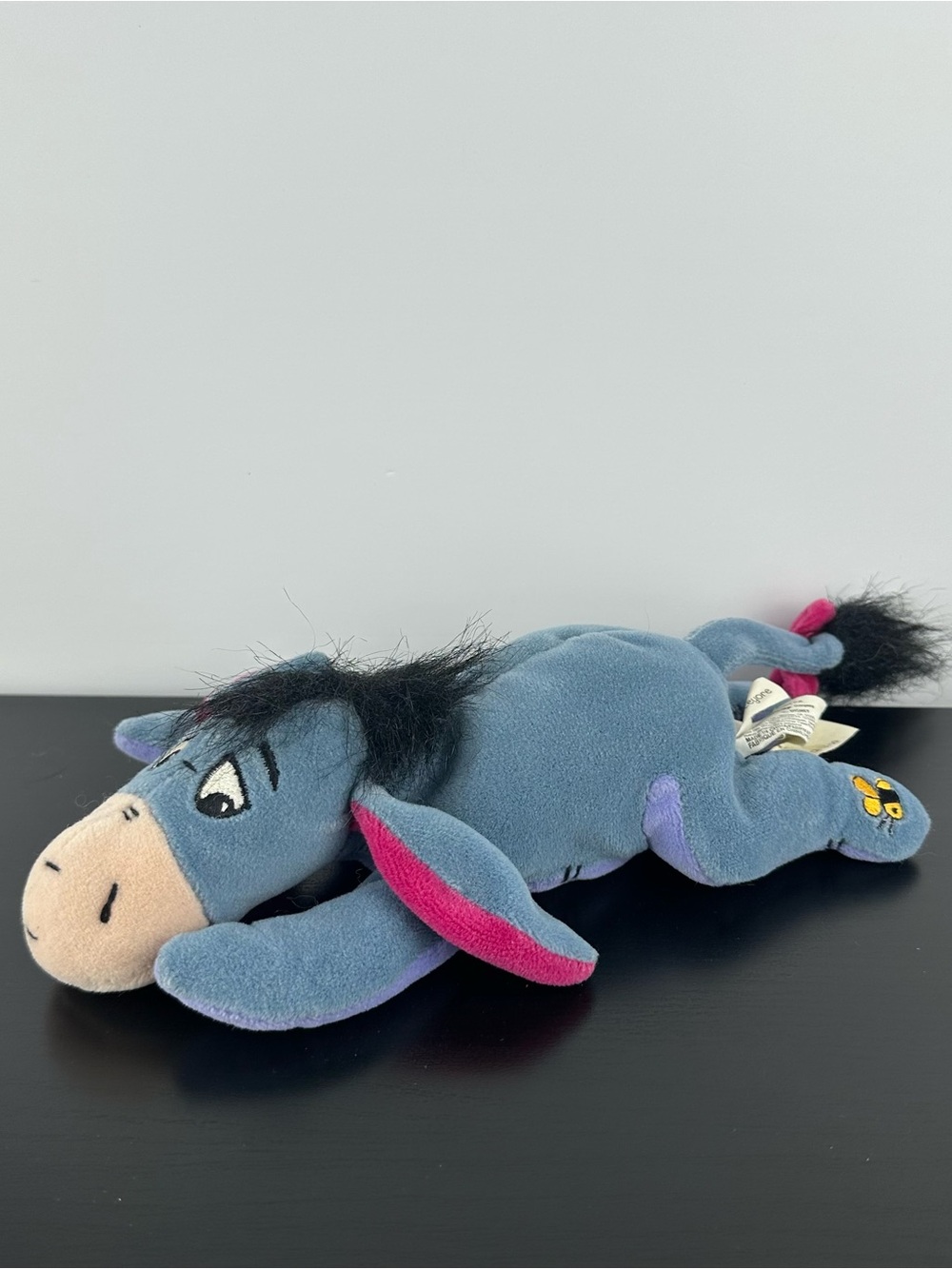 Eeyore Winnie the Pooh Beanie Beanbag Plush Stuffed Animal 9.5” Bee on Paw